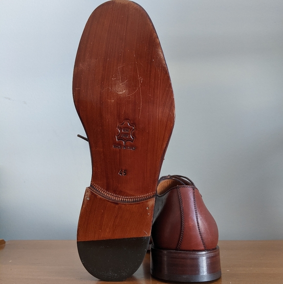 Gentleman Handmade Derby Dress Shoe (Size 11.5-12) - Picture 1 of 6